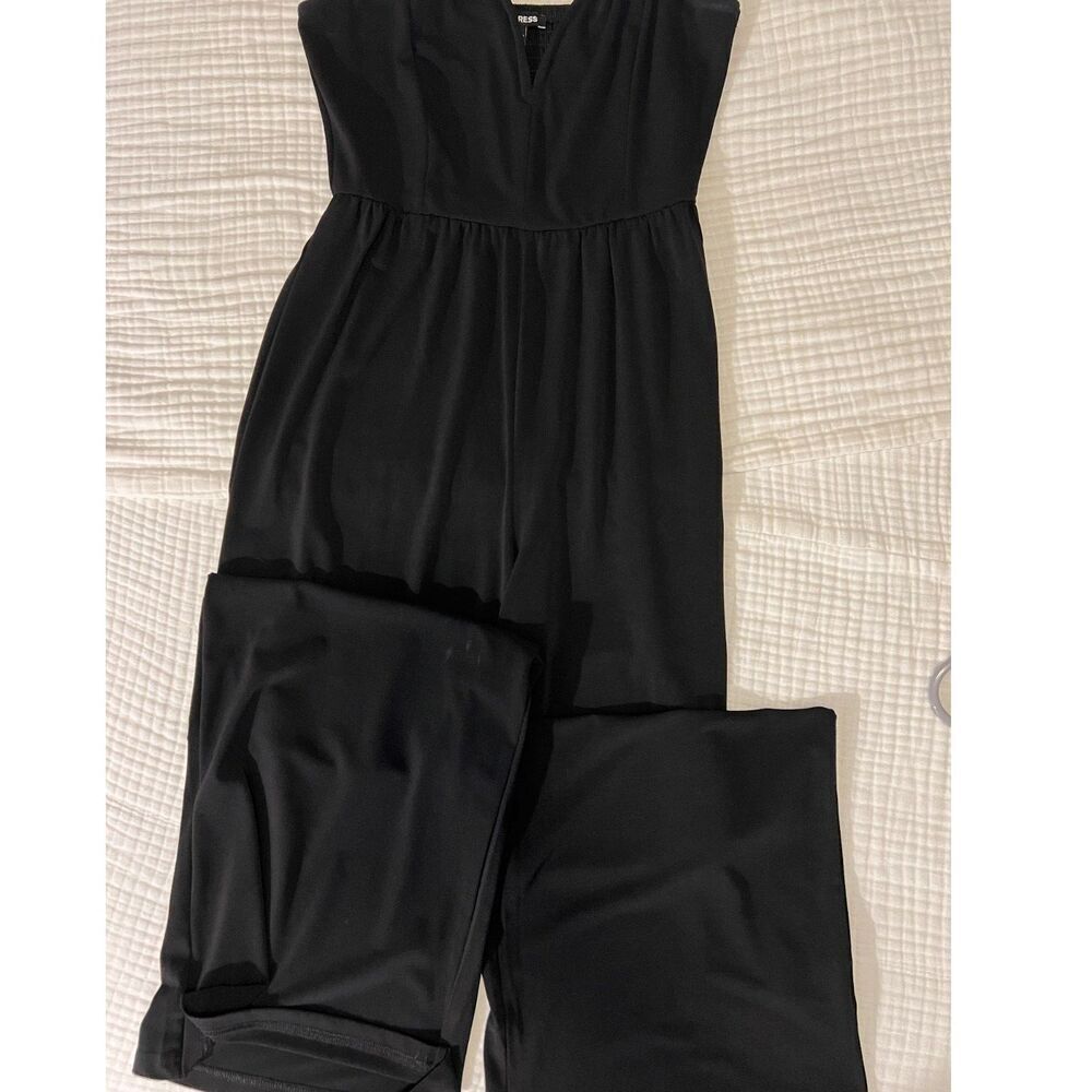Express Black Jumpsuit with Adjustable Straps
